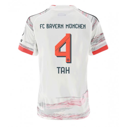 Lacne Ženy Futbalové dres Bayern Munich Jonathan Tah #4 2025-26 Krátky Rukáv - Preč